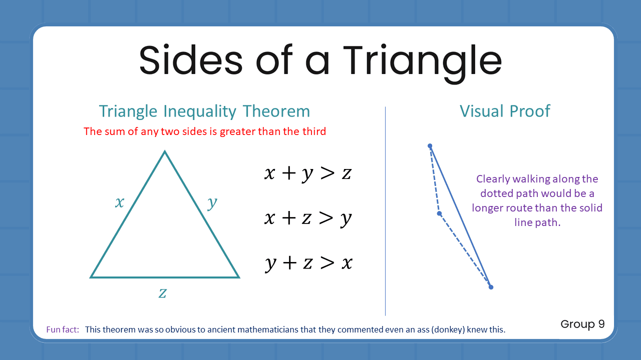 Quant Flashcards Group 9 - Sides of a Triangle