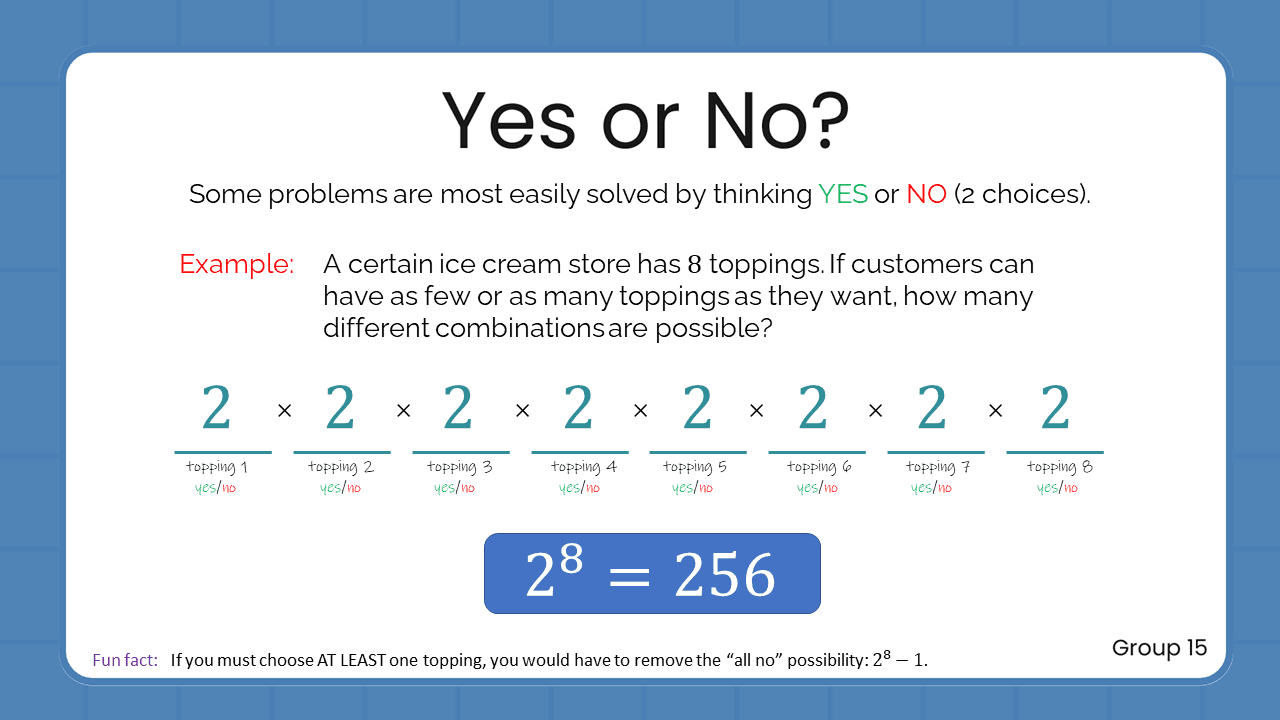 Quant Flashcards Group 15 - Yes or No?