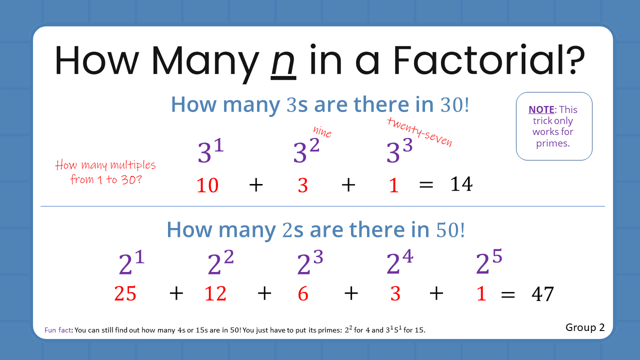 Quant Flashcards Group 2 - How Many n in a Factorial?
