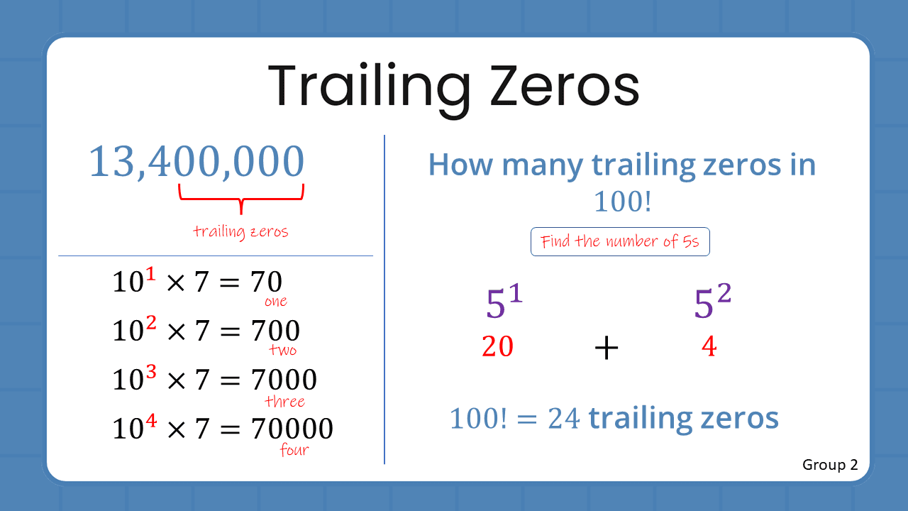 Quant Flashcards Group 2 - Trailing Zeros