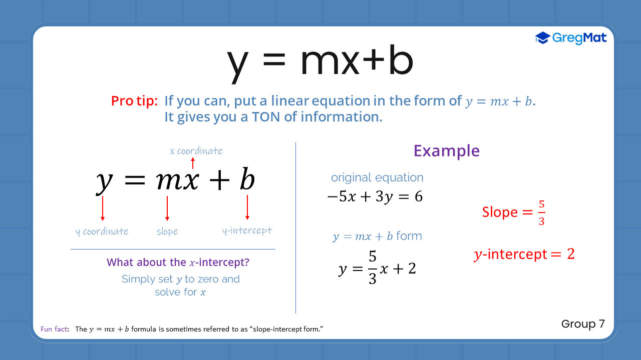 Quant Flashcards Group 7 - y=mx+b