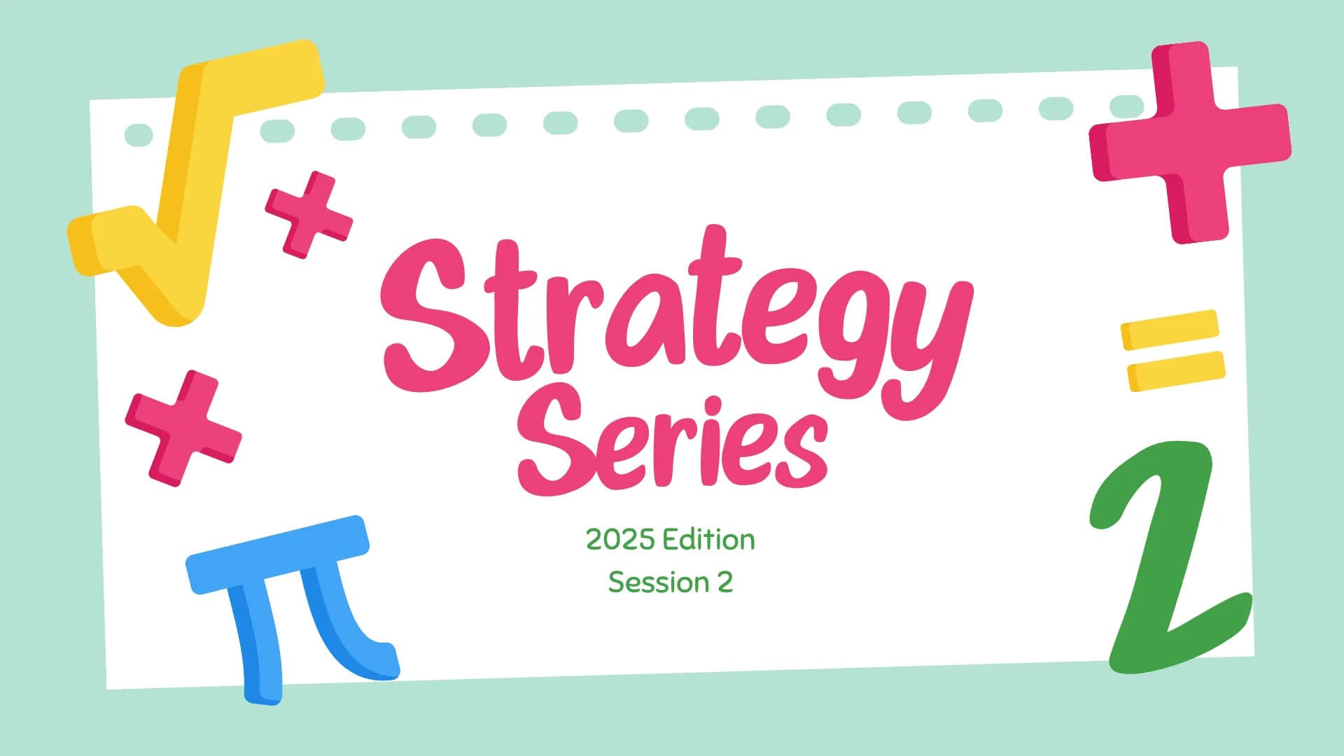 GRE Quant Strategy Series (2025 Edition) - Session 2