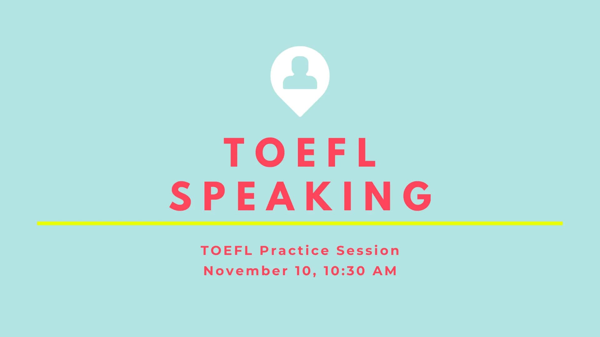 TOEFL Speaking Practice - November 10, 2021