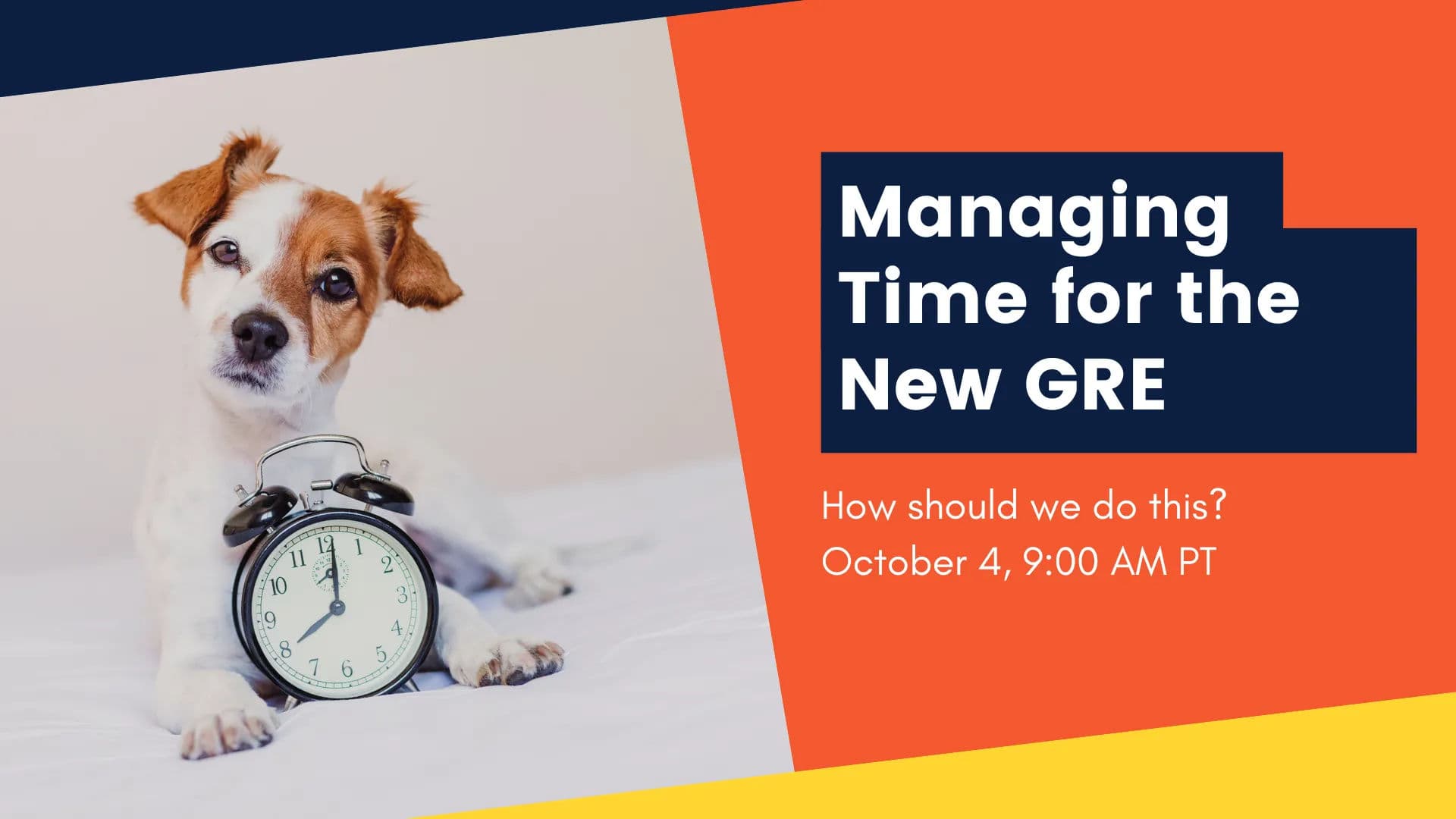 Managing our Time for the New GRE