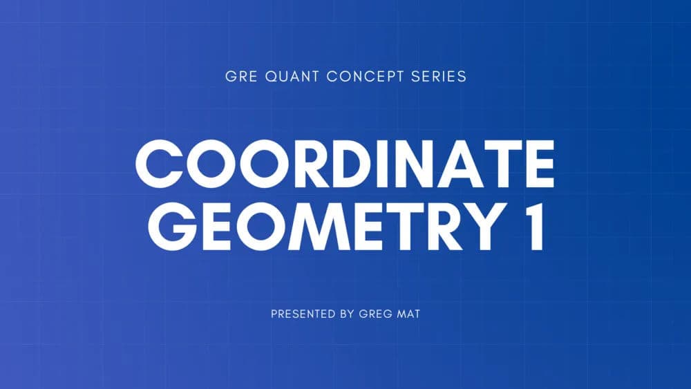 Coordinate Geometry 1
