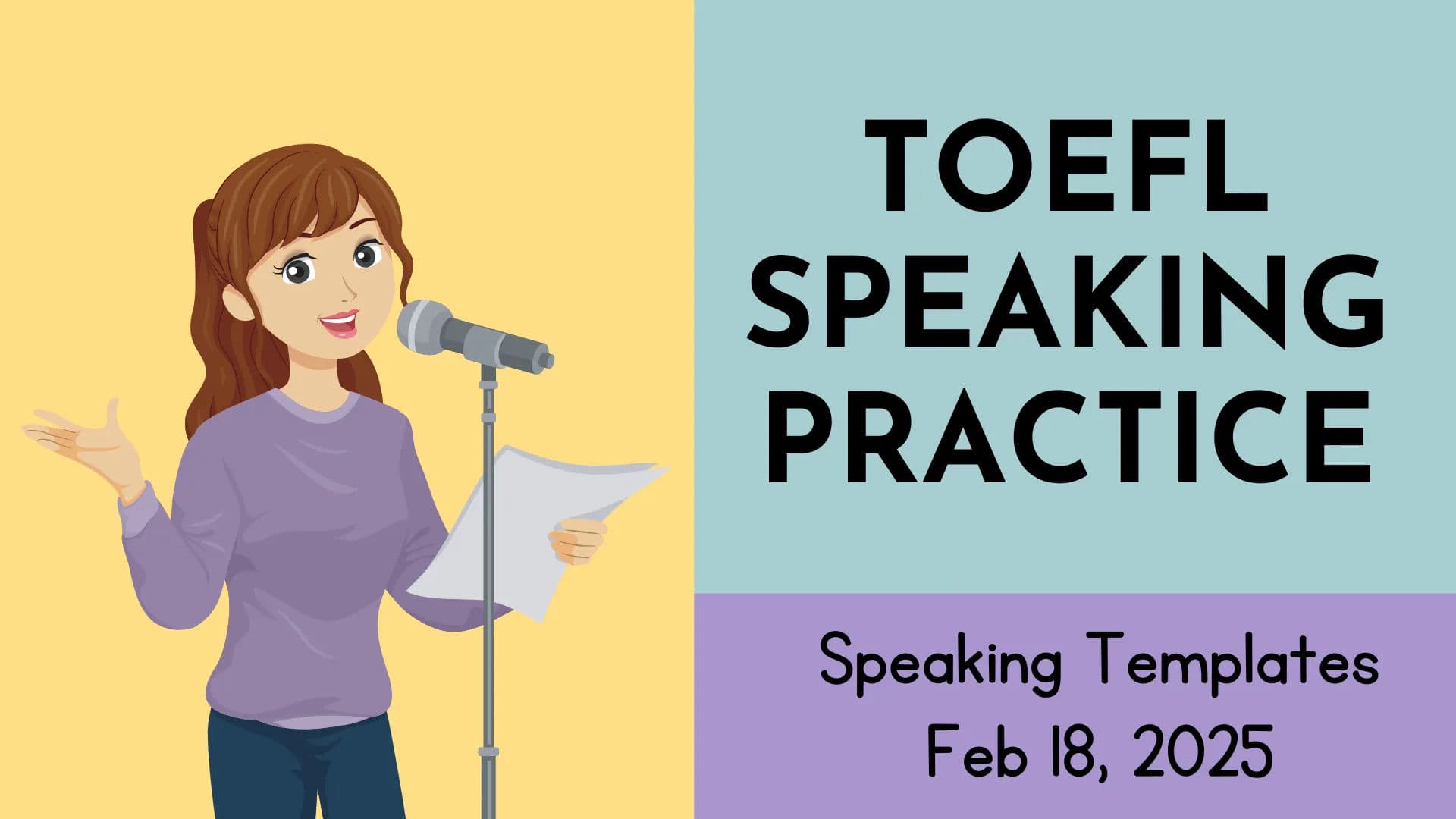 TOEFL Series with Julie - The Speaking Templates
