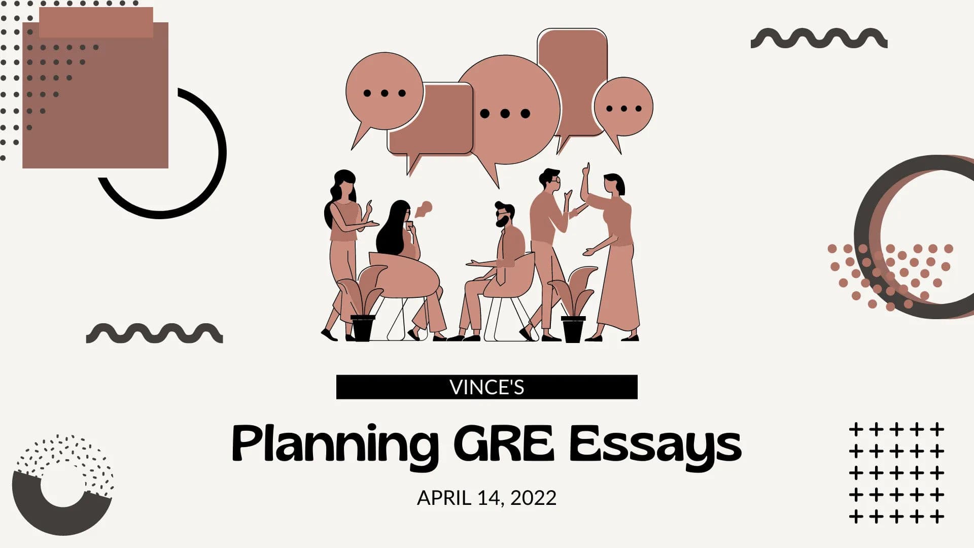 Organizing GRE Issue and Argument Prompts with Vince