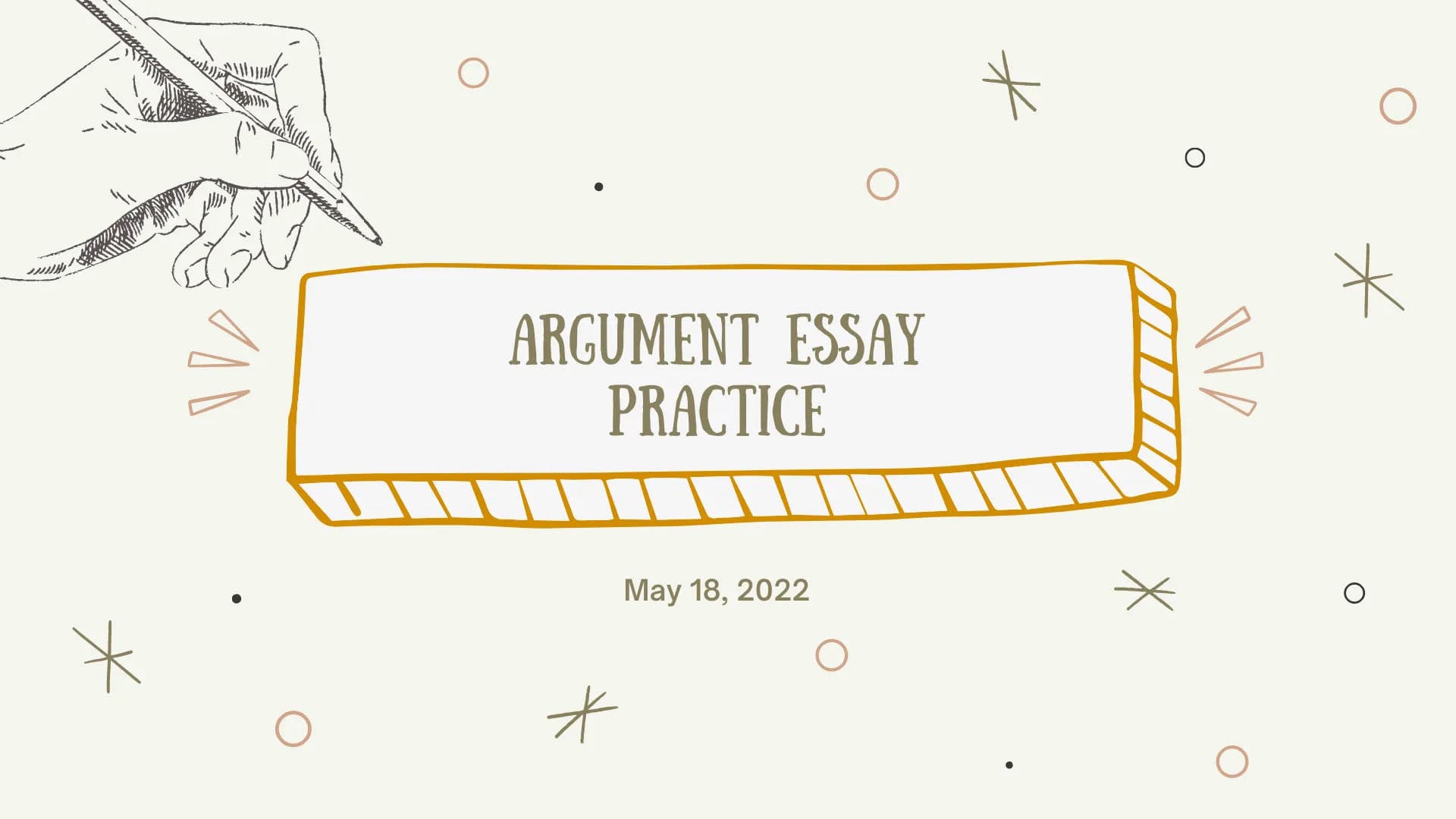 GRE Argument Essay Practice - Let's Write - May 18, 2022