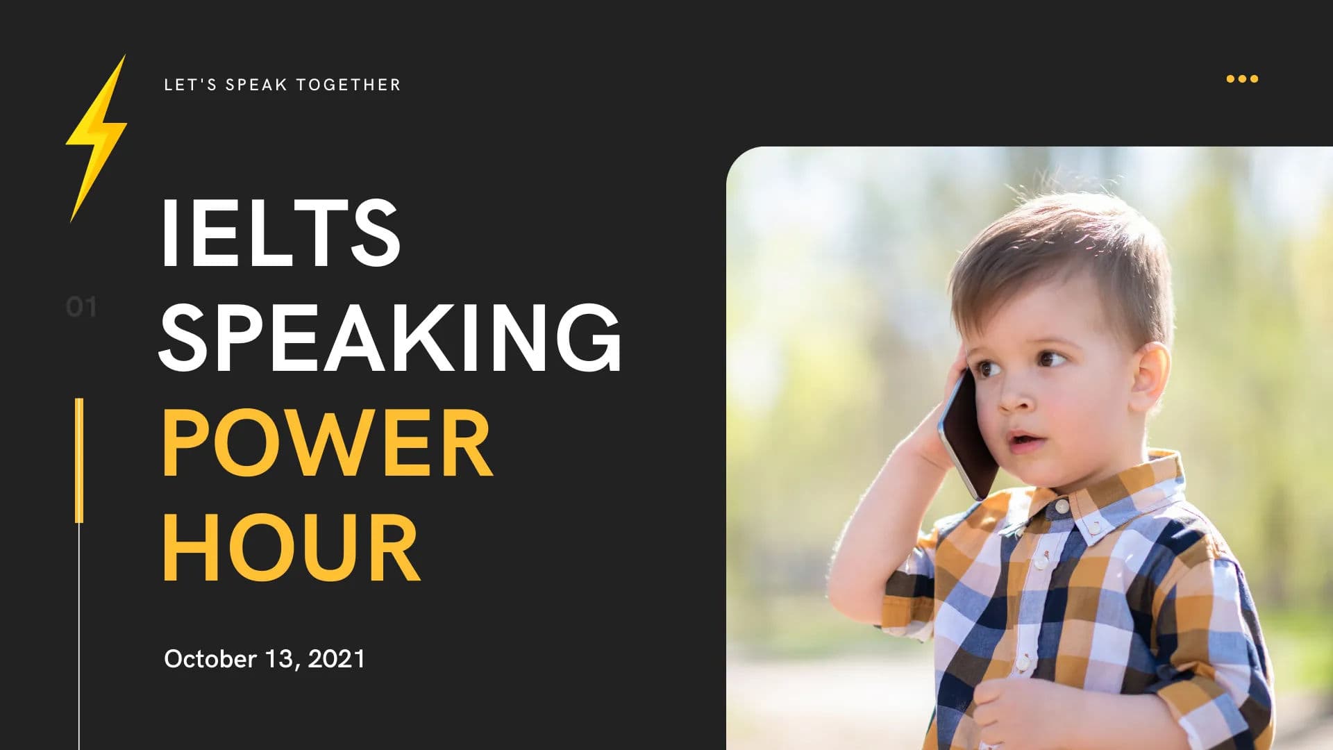 IELTS Speaking Practice Session - October 13, 2021