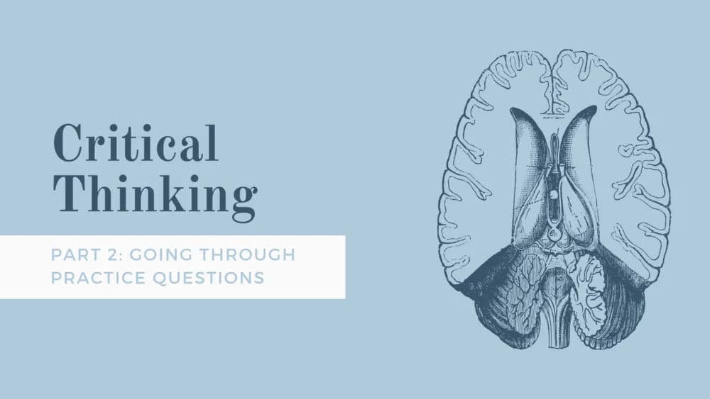 Verbal Misc - Critical Thinking