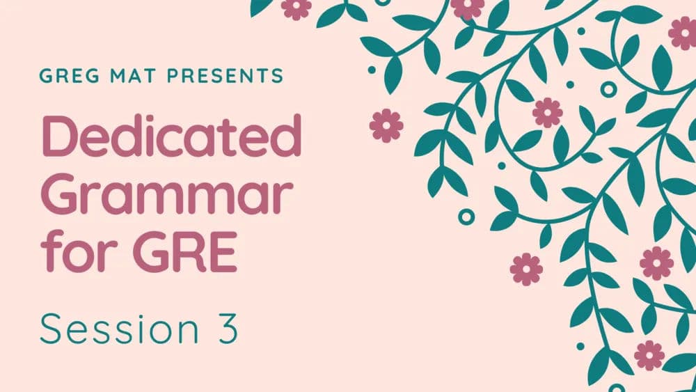 Dedicated Grammar Session 3