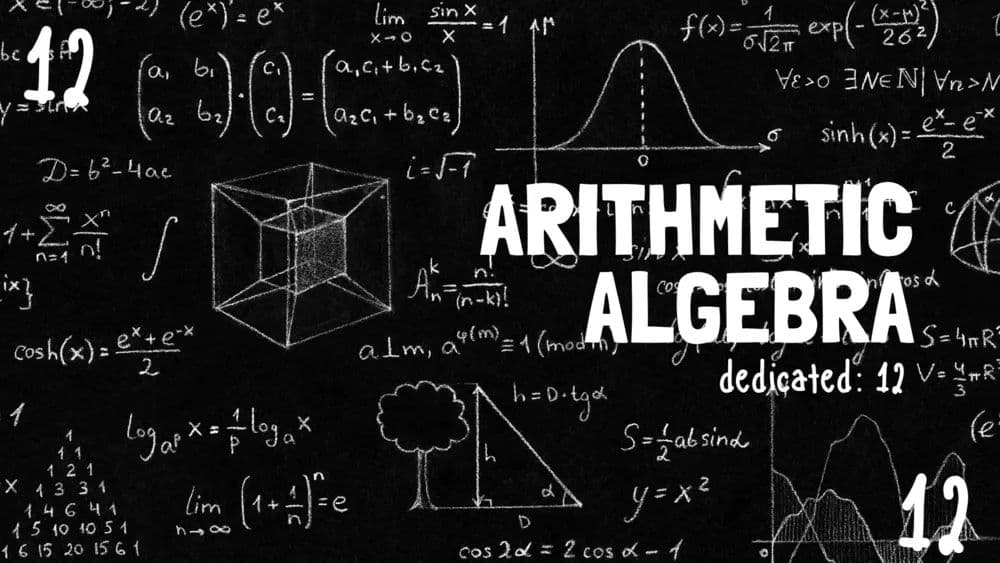 Arithmetic and Algebra Session 12