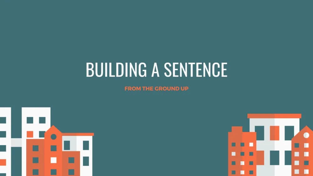 Miscellaneous Classes - Building a Sentence