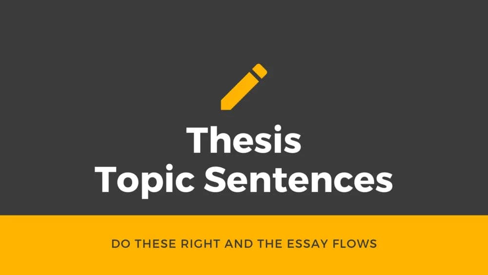 Writing Misc - Thesis Topic Sentences