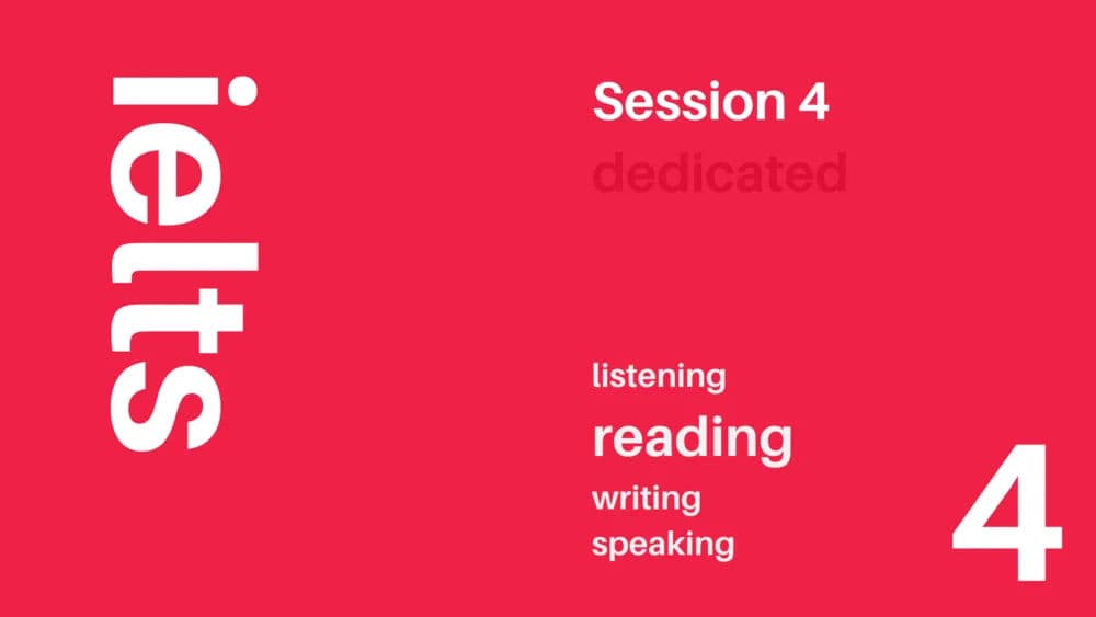 Dedicated IELTS Session 4