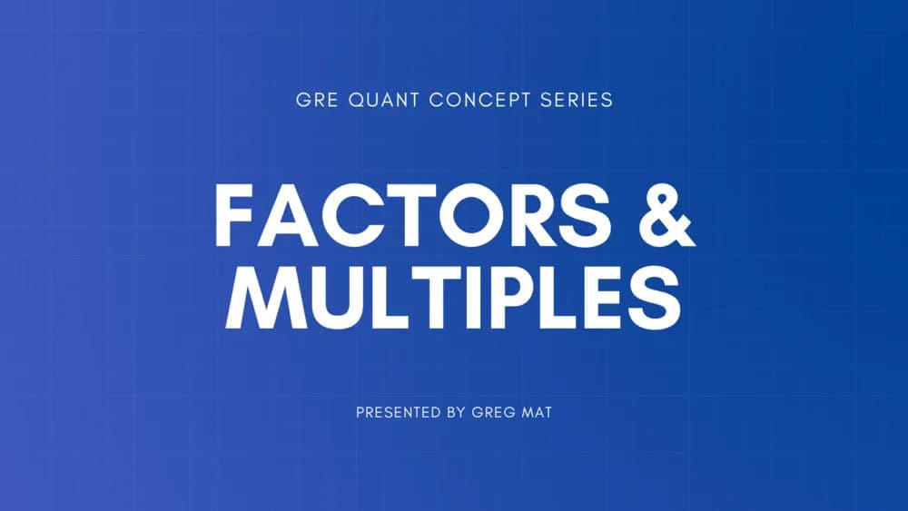 Factors and Multiples