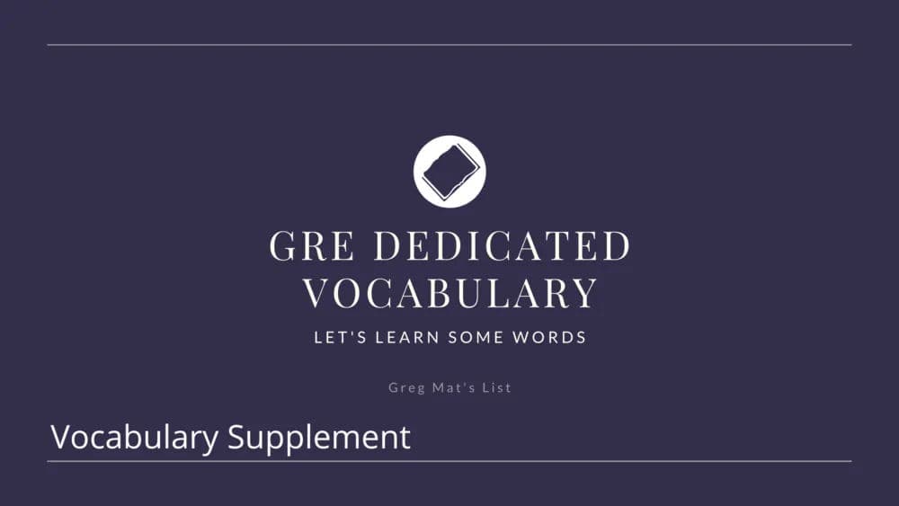 Dedicated Vocabulary