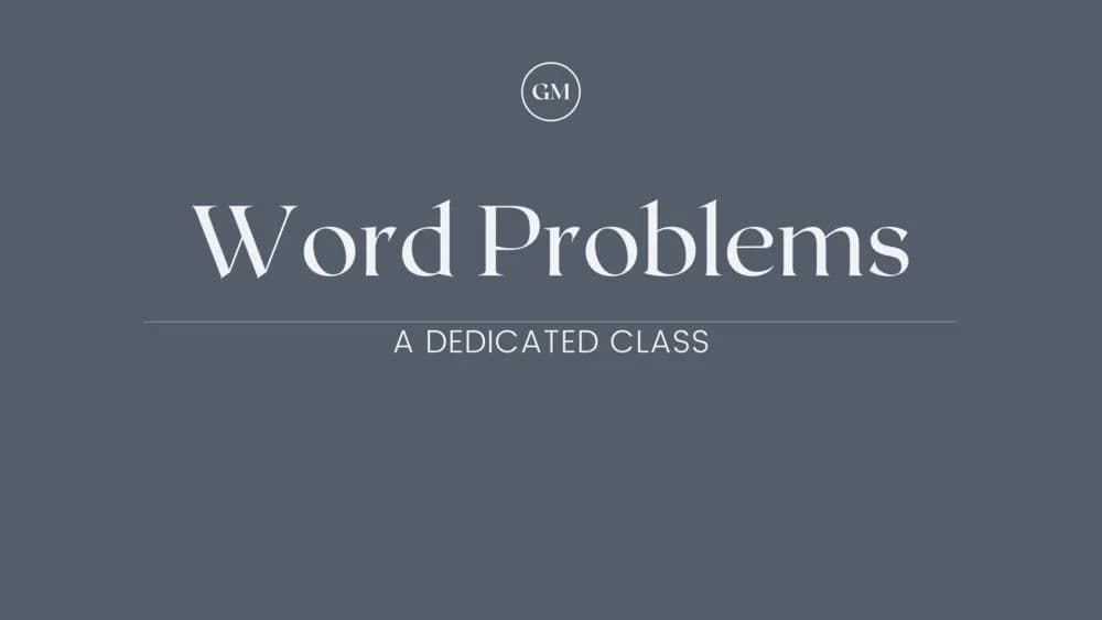 Word Problems Dedicated